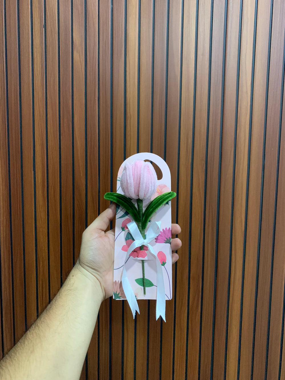 Pink Tulip Handmade Card🌷