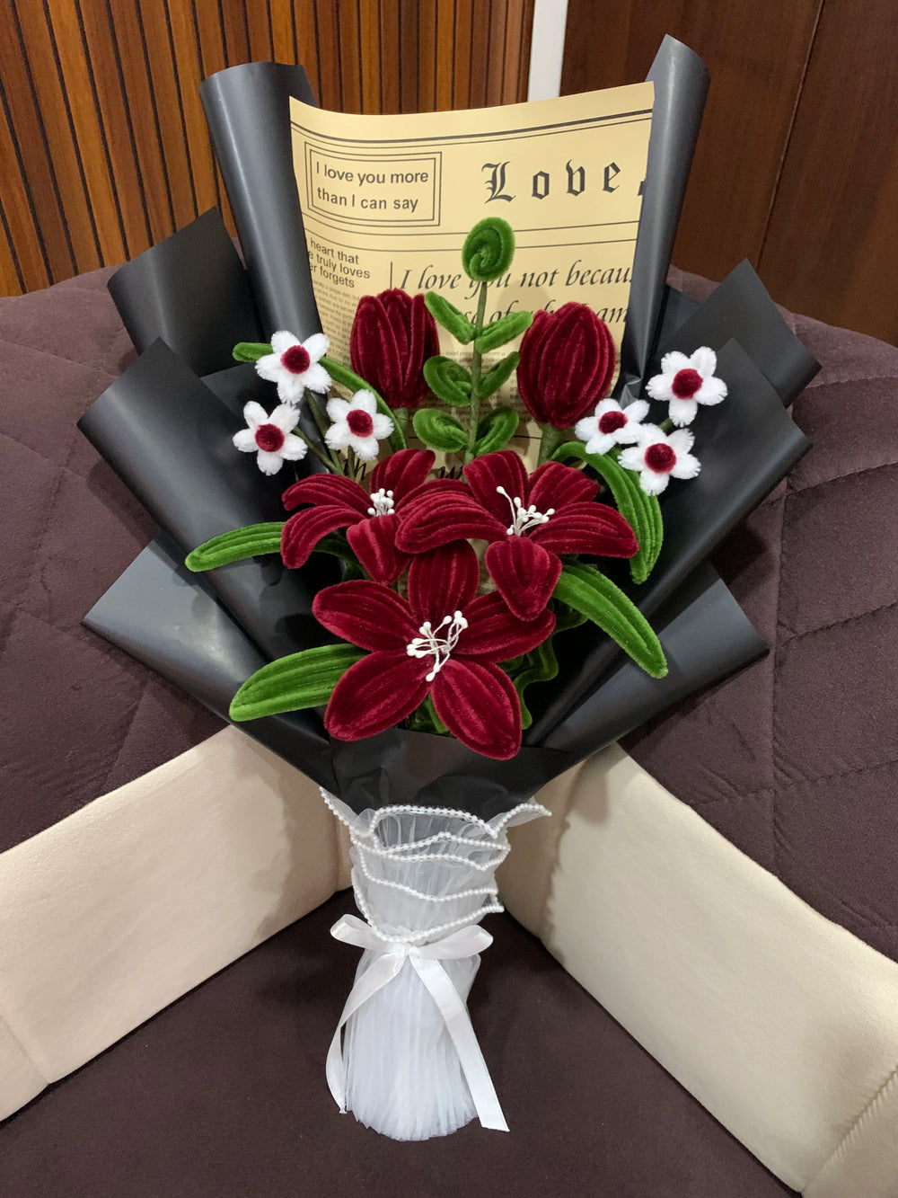 Velvet Romance Flower Bouquet🌹