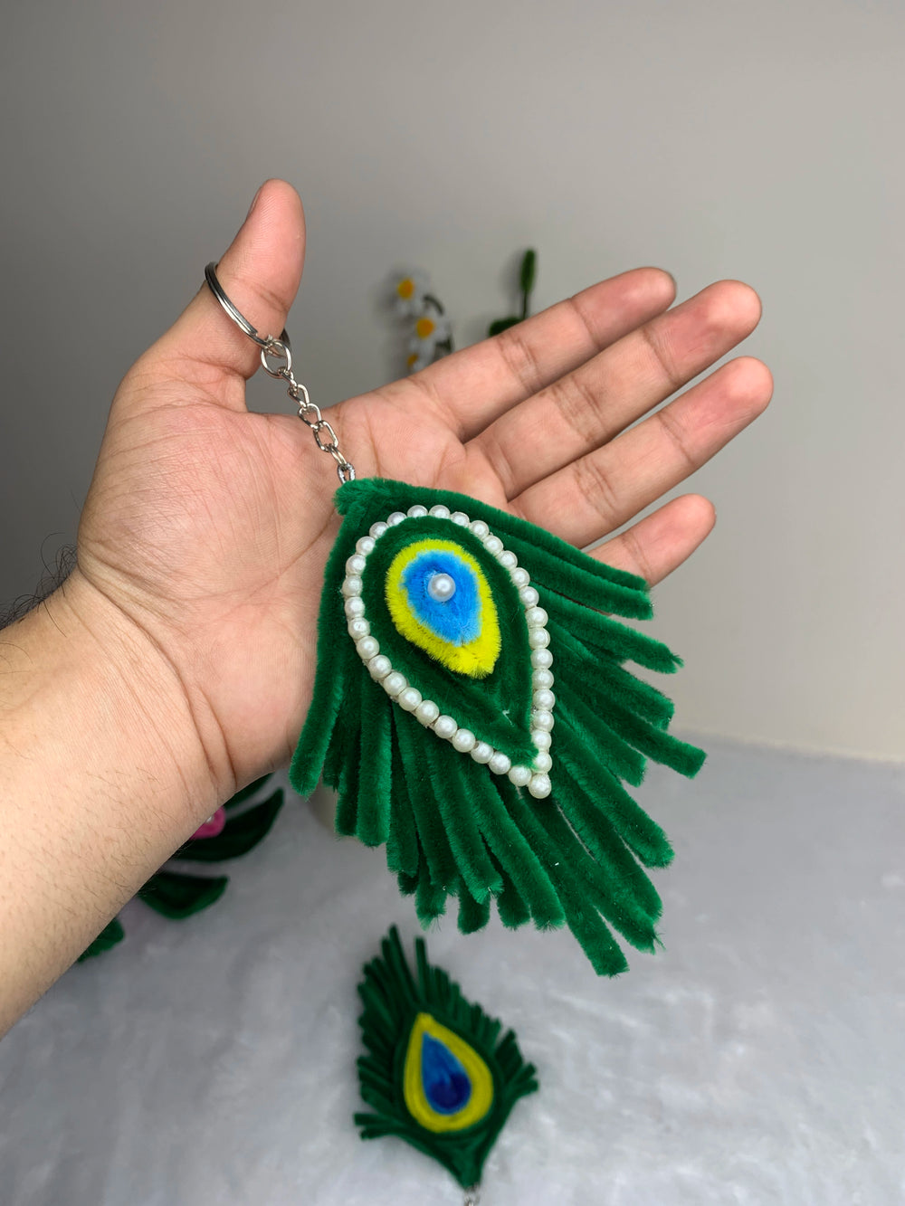 Pearl Mor Pankh Charm 🦚
