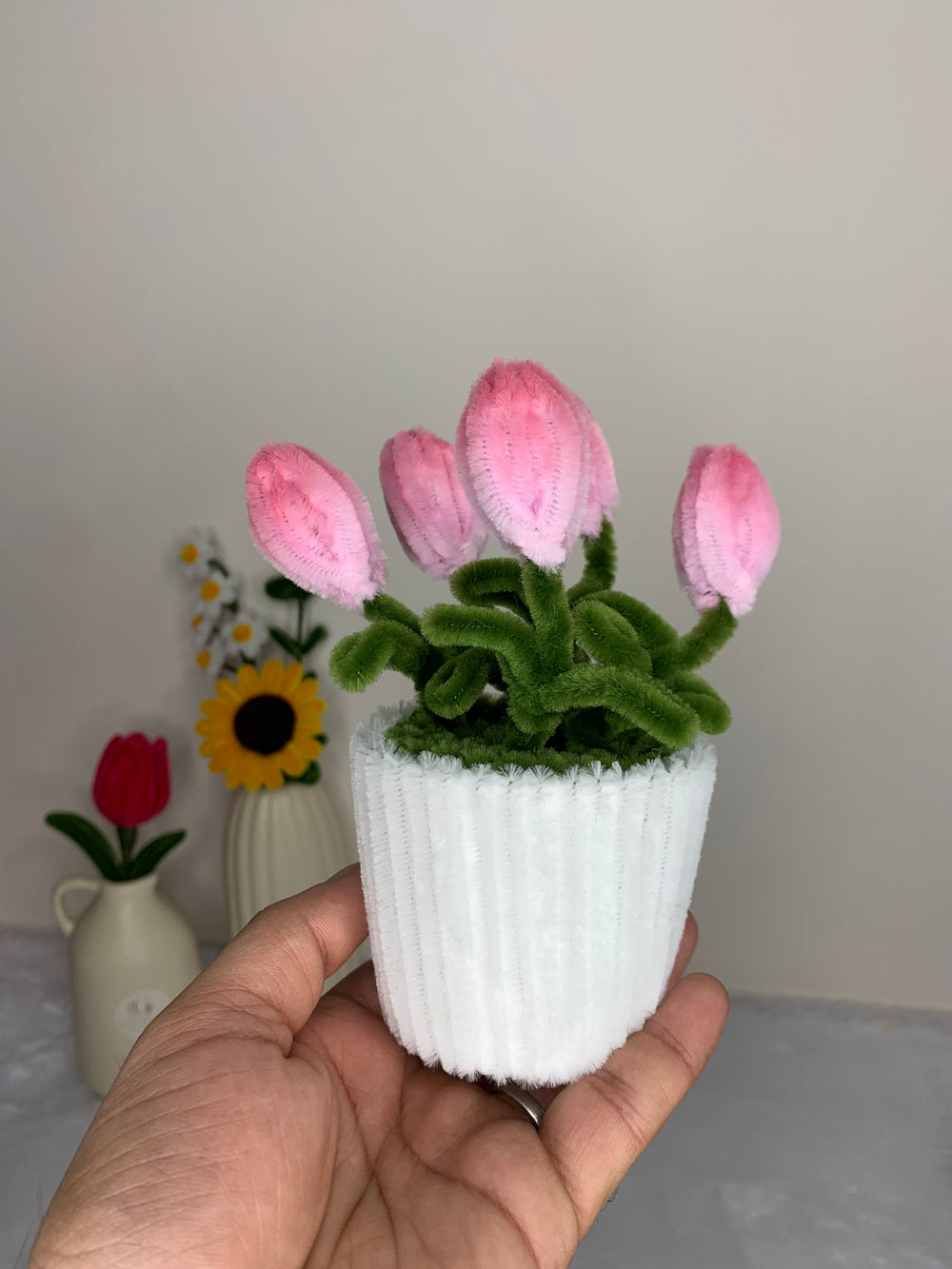 Pink Tulip Bloom Pot 🌷✨
