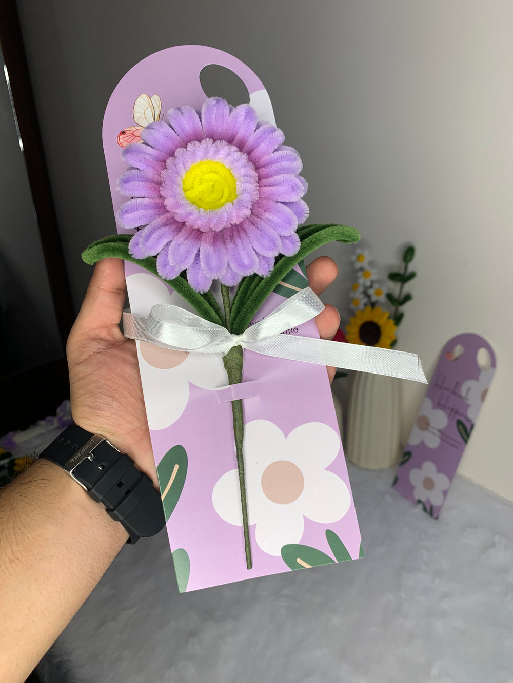 Forever Gerbera Card 💜🌸