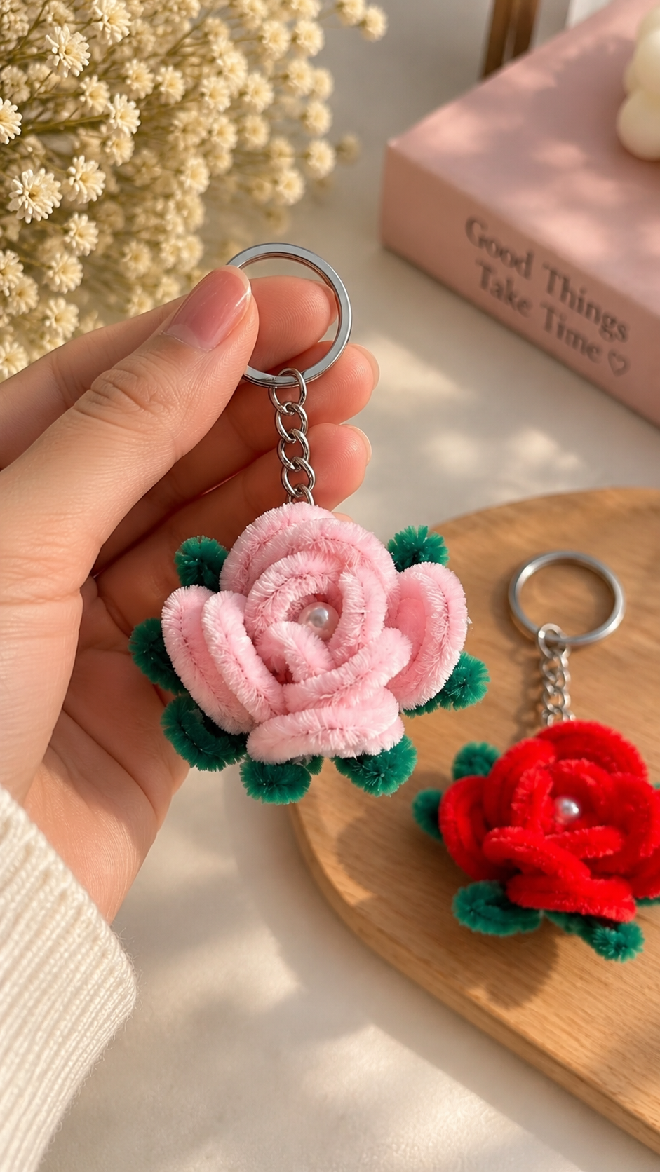 Eternal Rose Keychain 🌹✨