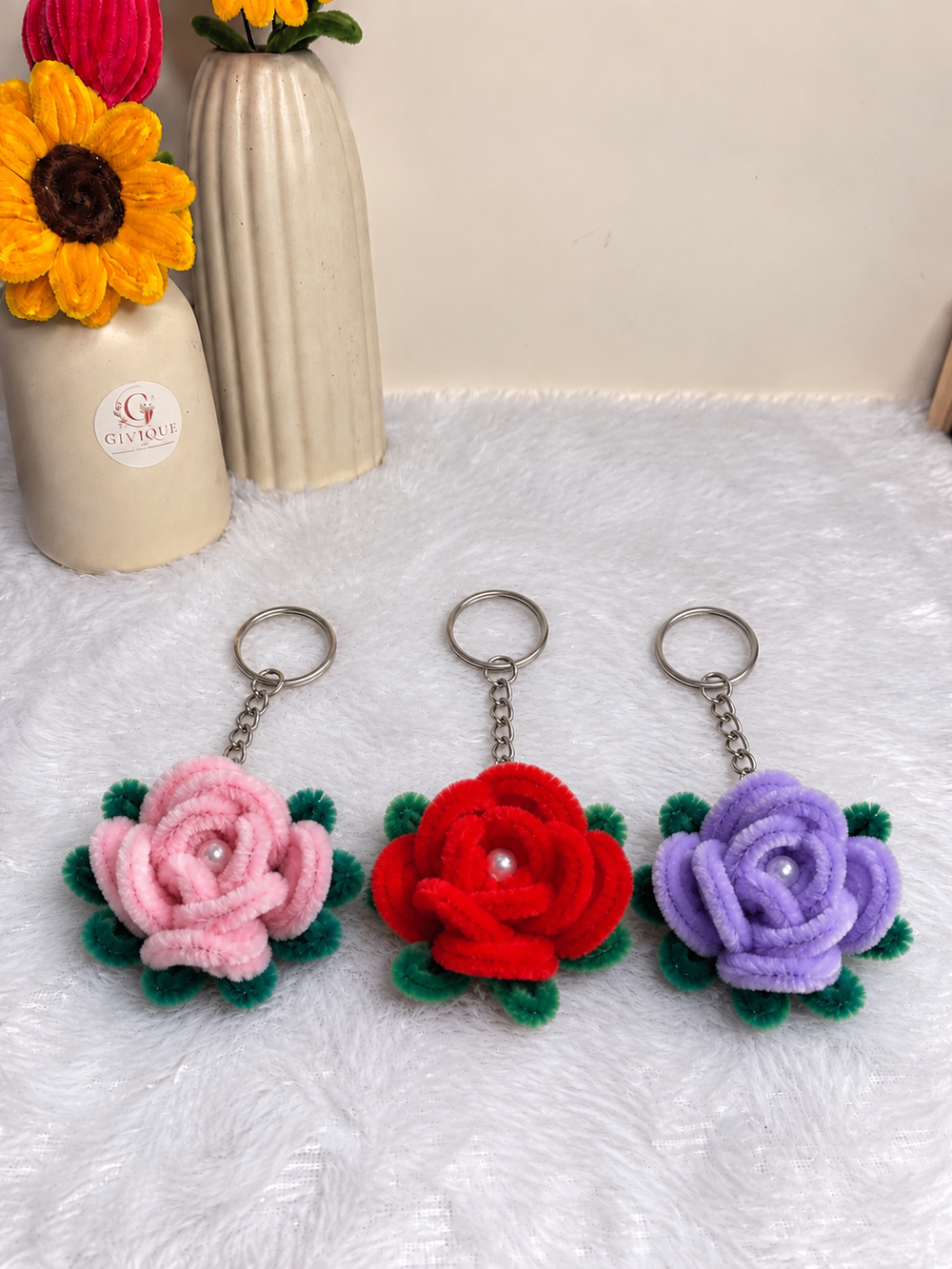 Eternal Rose Keychain 🌹✨