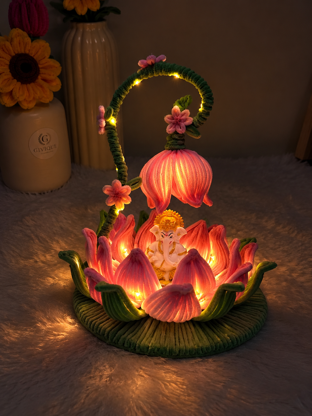 Divine Blossom Lamp 🪔🌸